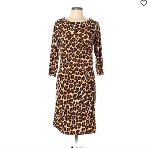 Size L Jennifer Lopez Leopard Cocktail Dress